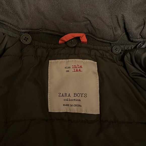 Zara Boys Collection Jacket Size 13/14 . Hoodie removable. - Picture 5 of 9
